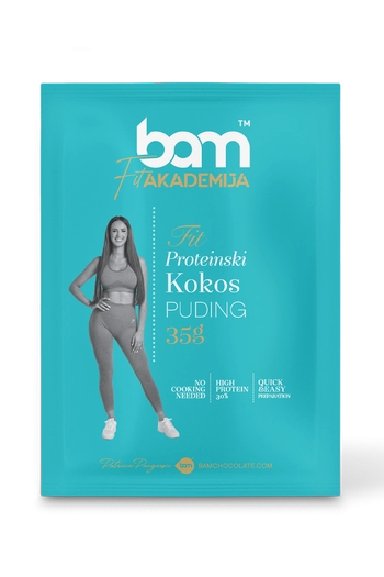 pudin de proteínas coco con edulcorante