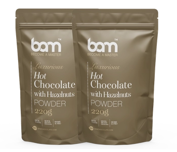 duo chocolate caliente con avellanas