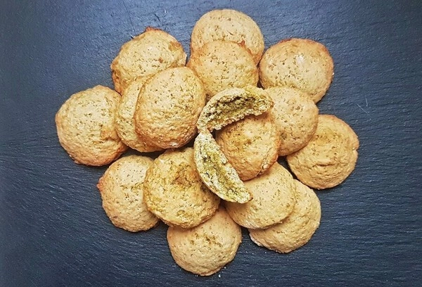 galletas de mantequilla con pistacho para untar