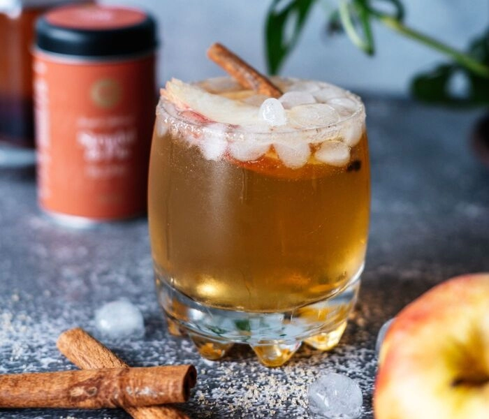 cóctel de strudel de manzana