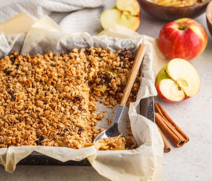 crumble de manzana sencillo