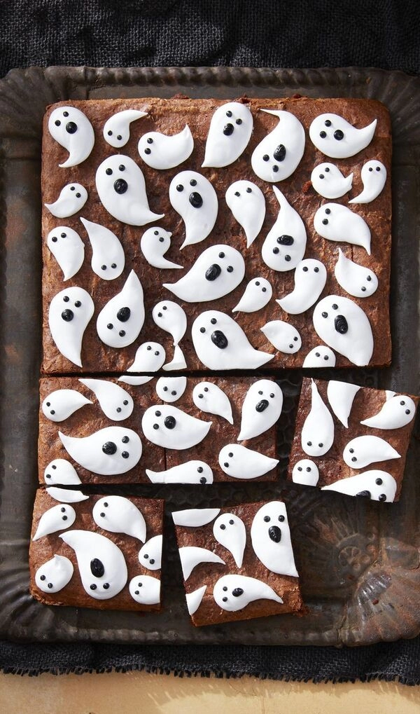 halloween con brownies de chocolate